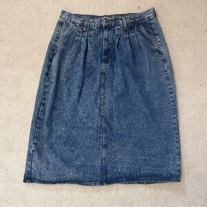 Quizz Vintage vtg Denim Midi Skirt 90s / 2000s see listing